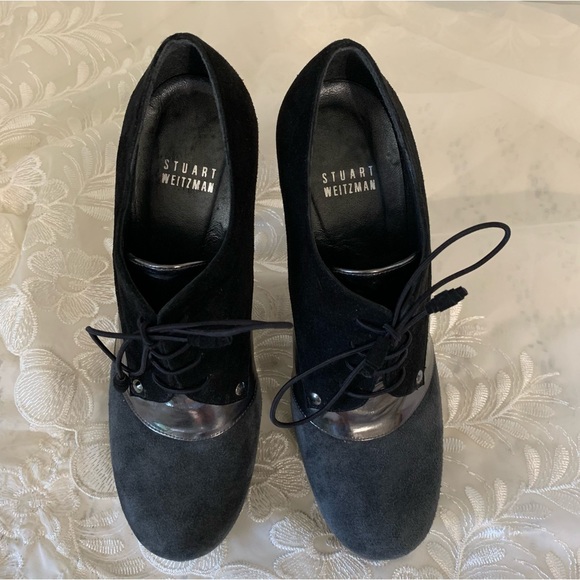 💵 SALE* Stuart Weitzman Lace Up Platform Heels - Picture 7 of 10